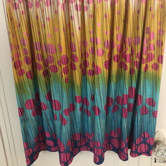 5/$25 🌈 SOLD🌈strapless rainbow sundress 🌞 - Picture 2 of 3